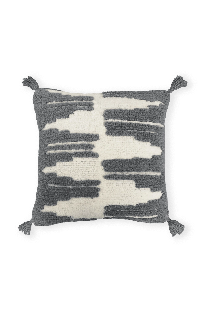 KISSEN ZAGROS CHARCOAL NATURAL