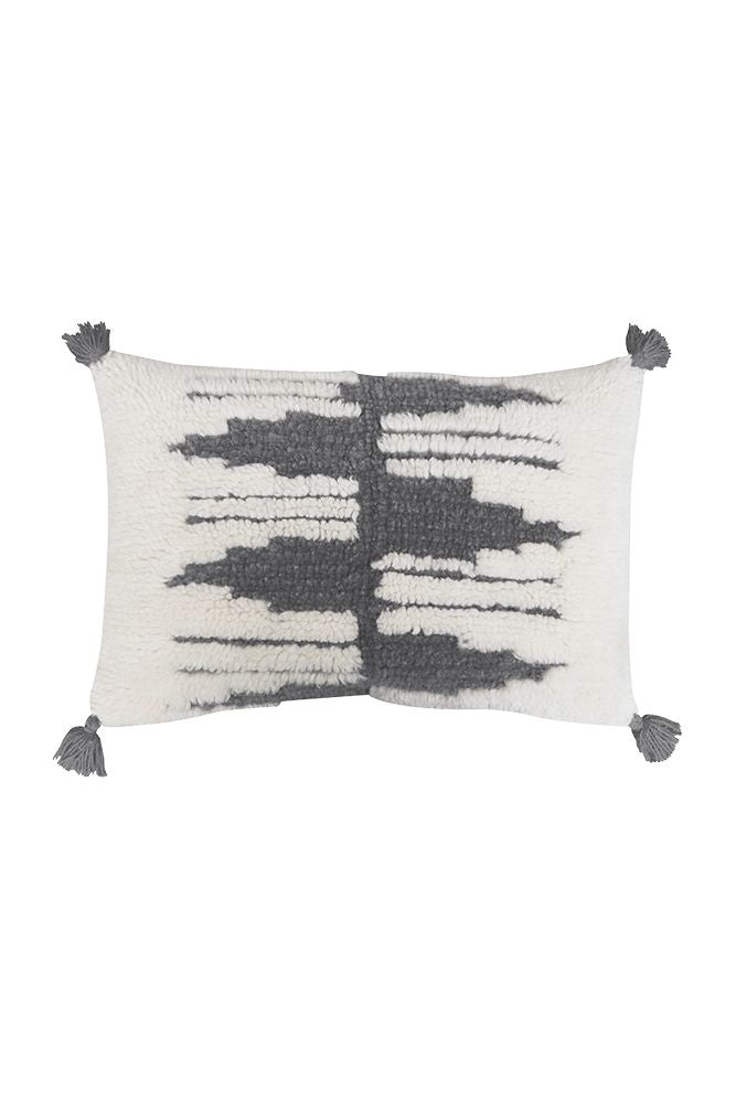 CUSHION ZAGROS NATURAL-GREY