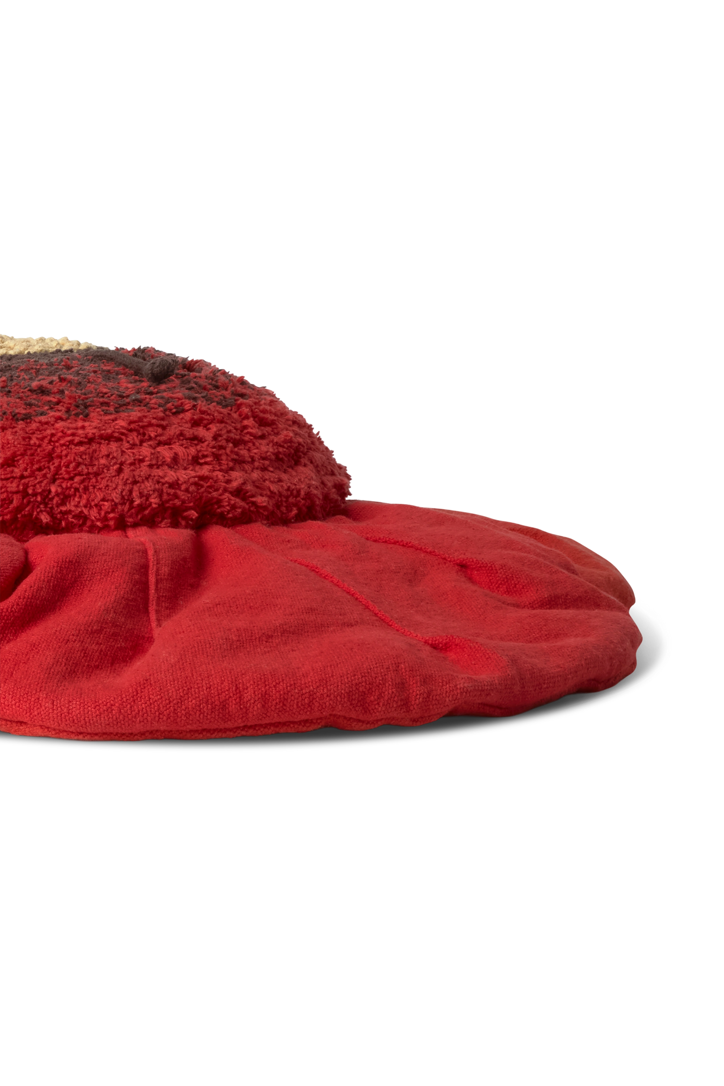 FLOOR CUSHION RED POPPY