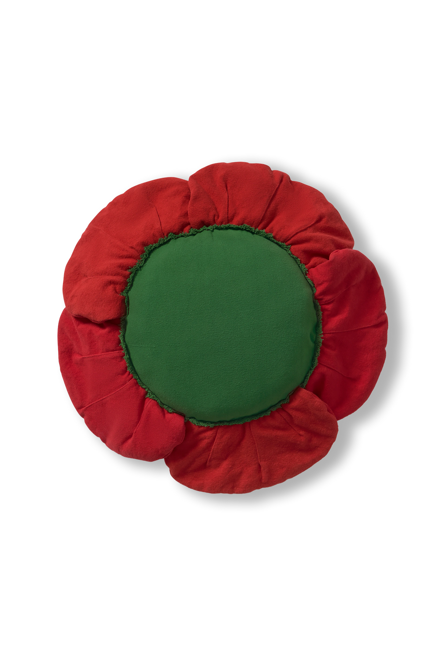 FLOOR CUSHION RED POPPY