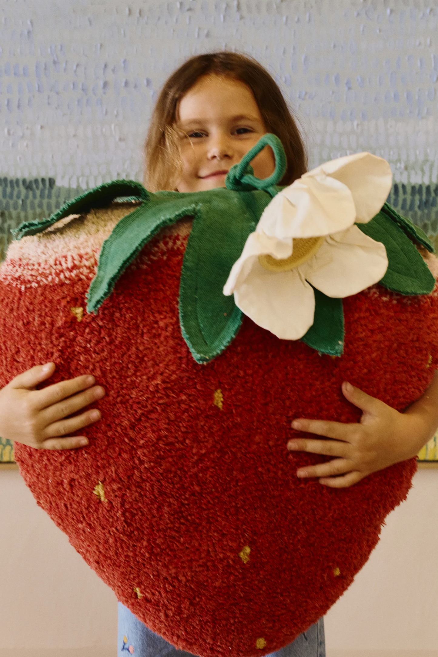 CUSCINO DA PAVIMENTO STRAWBERRY
