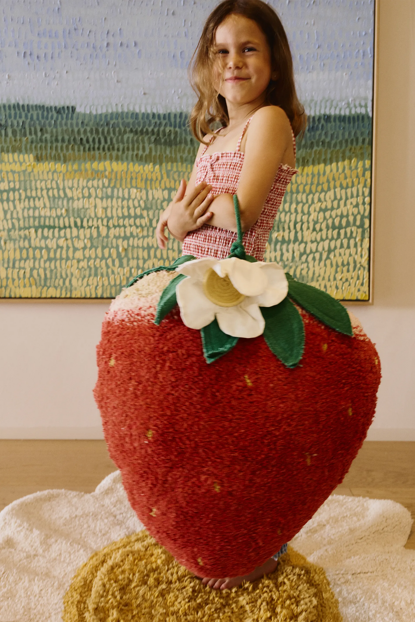 CUSCINO DA PAVIMENTO STRAWBERRY