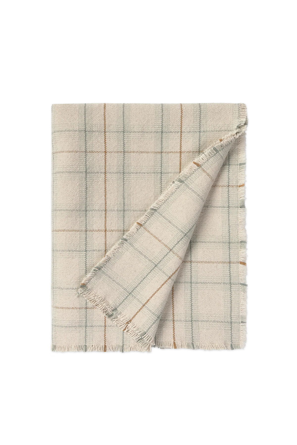PLAID DE LIT ENFANT HANDLOOM TARTAN BLUE SAGE