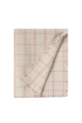 HANDLOOM KINDERBETT-DECKE TARTAN ROSE