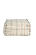 HANDLOOM POUF BLUE SAGE