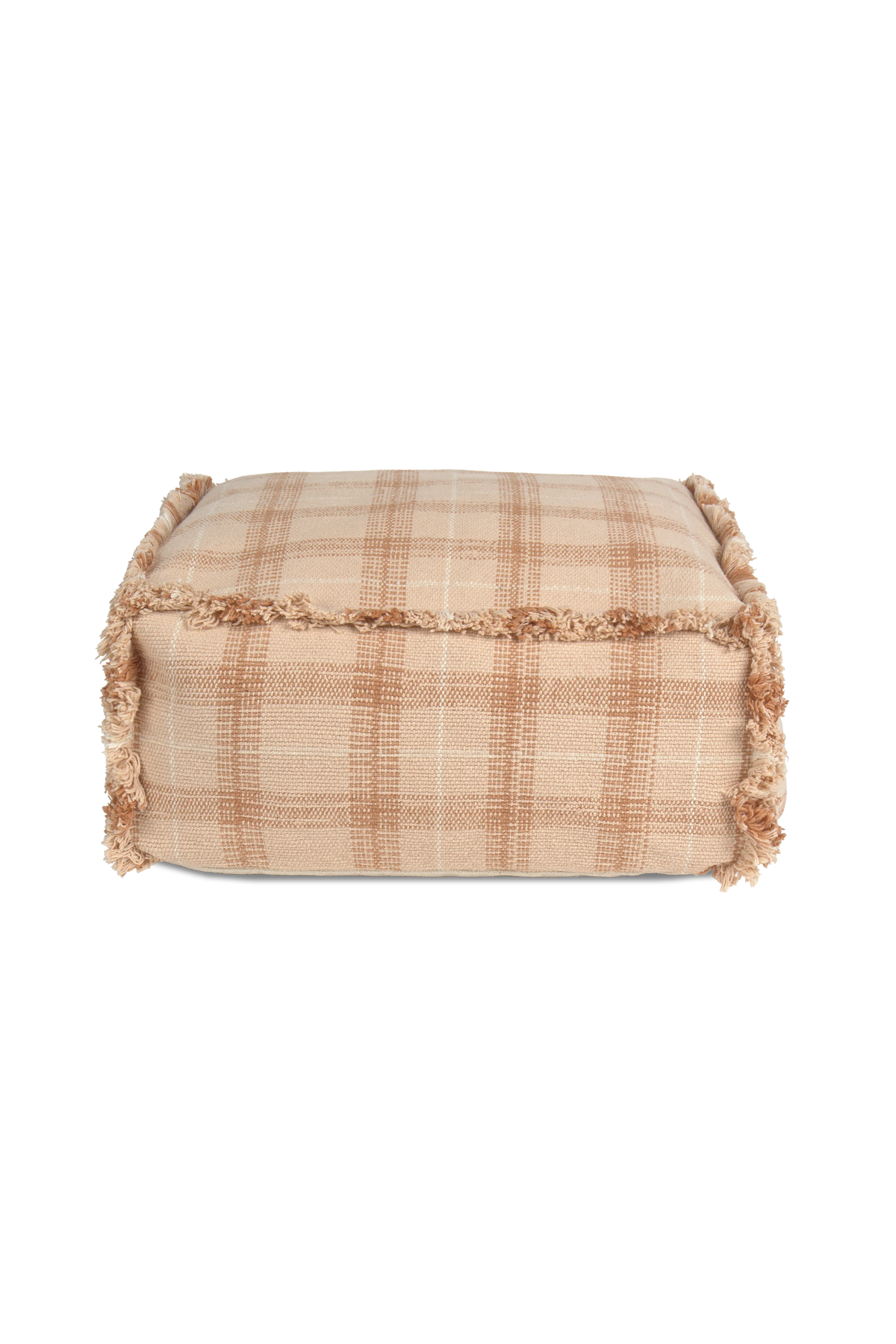 HANDLOOM POUF ROSE