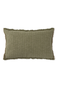 KISSEN RECHTECKIG HANDLOOM KAKI