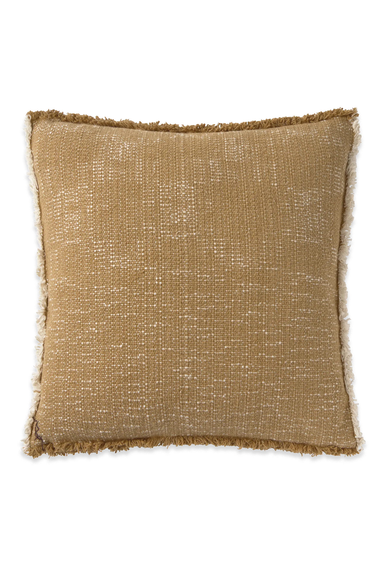 Handloom Square Cushion Ochre