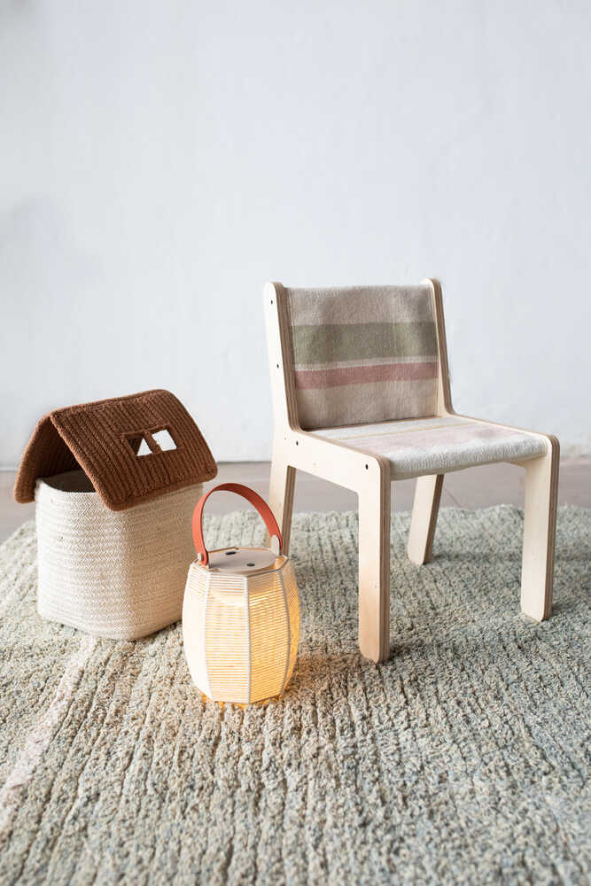 KID'S CHAIR KAAROL EARTH CANVAS Gonzalo Milà + Lorena Canals