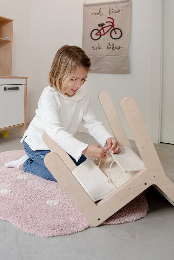 KID'S CHAIR SILLITA VINTAGE BLUE Gonzalo Milà + Lorena Canals