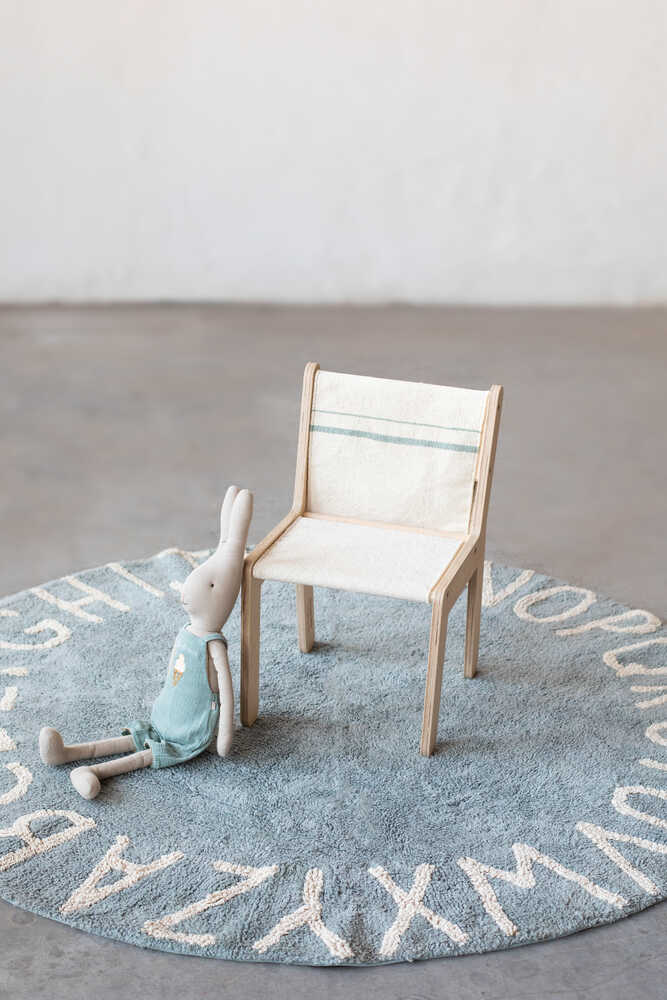 KID'S CHAIR VINTAGE BLUE CANVAS Gonzalo Milà + Lorena Canals