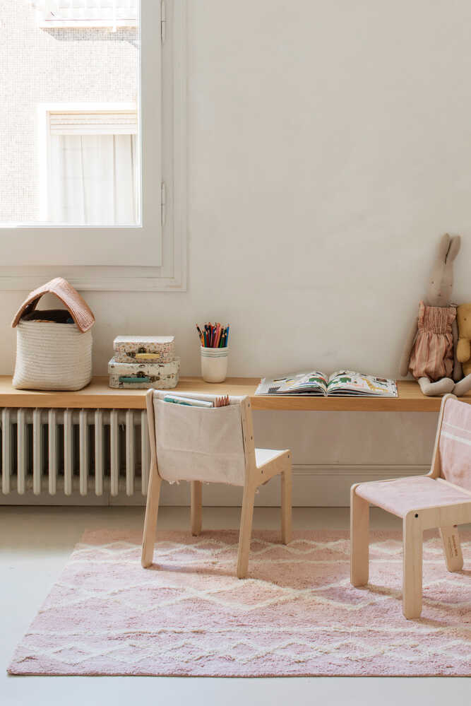 KID'S CHAIR VINTAGE BLUE CANVAS Gonzalo Milà + Lorena Canals