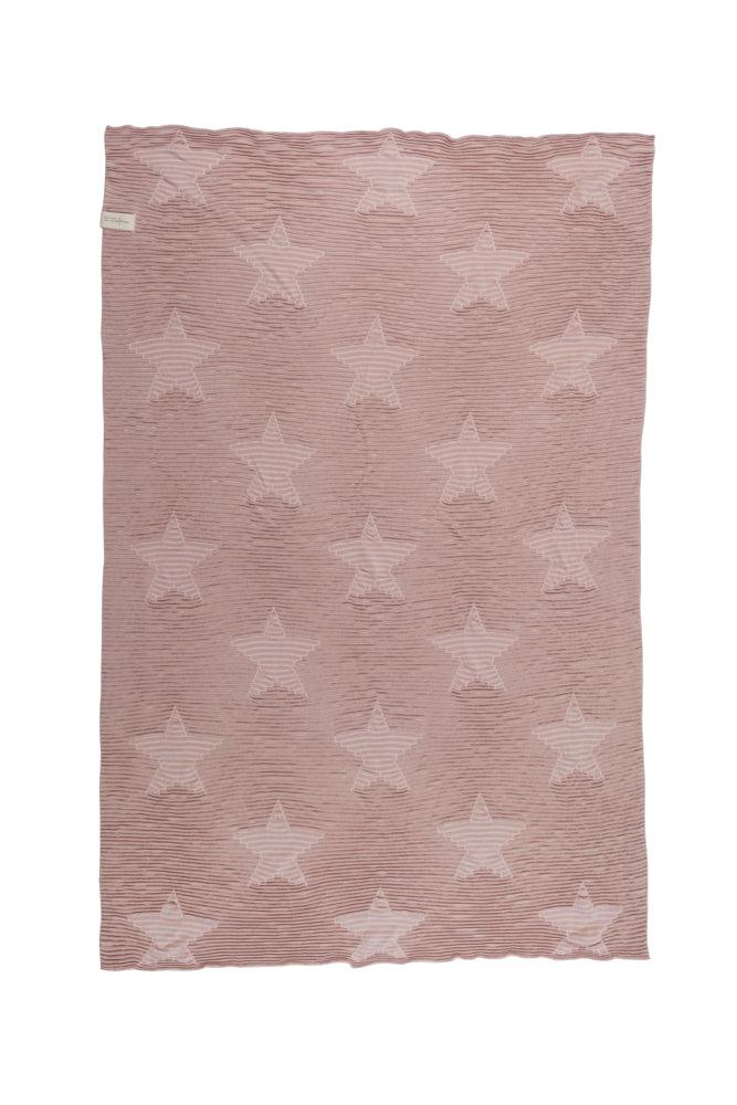 KNITTED BABY BLANKET HIPPY STARS-VINTAGE NUDE Lorena Canals