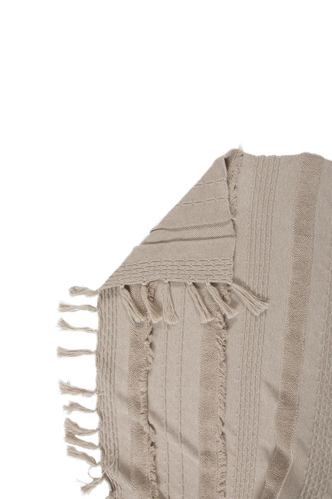 KNITTED BLANKET AIR DUNE WHITE Lorena Canals