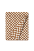 COPERTA LAVORATA A MAGLIA TILES TOFFEE