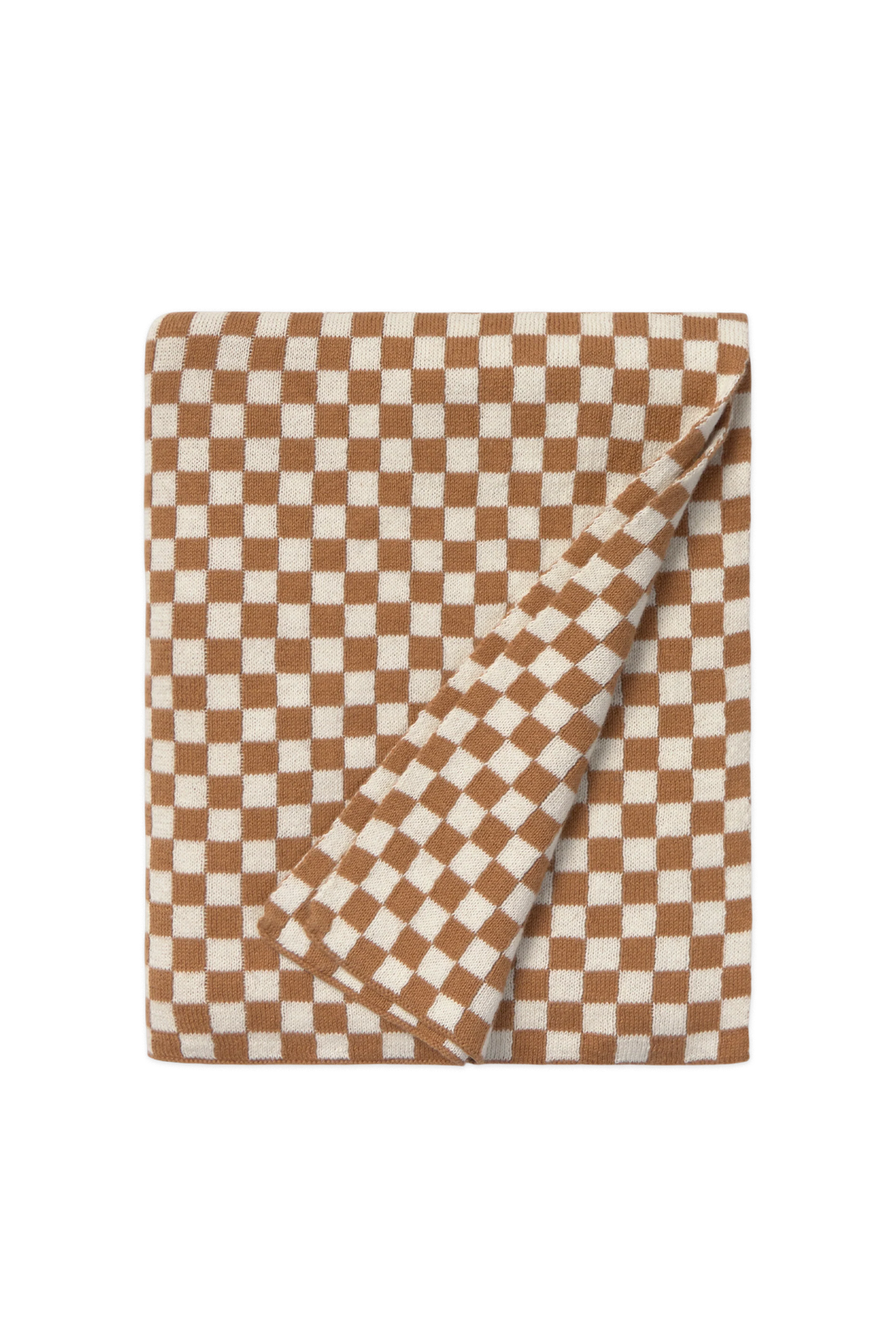 COPERTA LAVORATA A MAGLIA TILES TOFFEE