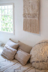 KNITTED CUSHION AIR DUNE WHITE Lorena Canals