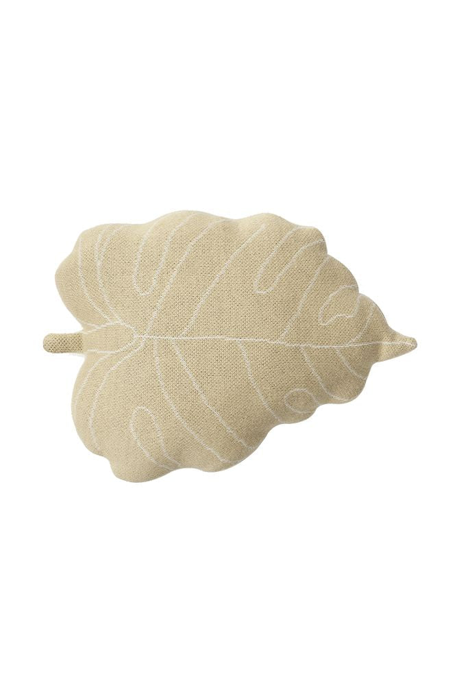 STRICKKISSEN BABY LEAF OLIVE