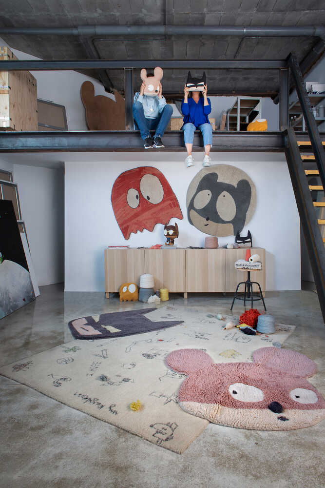 KNITTED CUSHION BATBOY Edgar Plans x Lorena Canals
