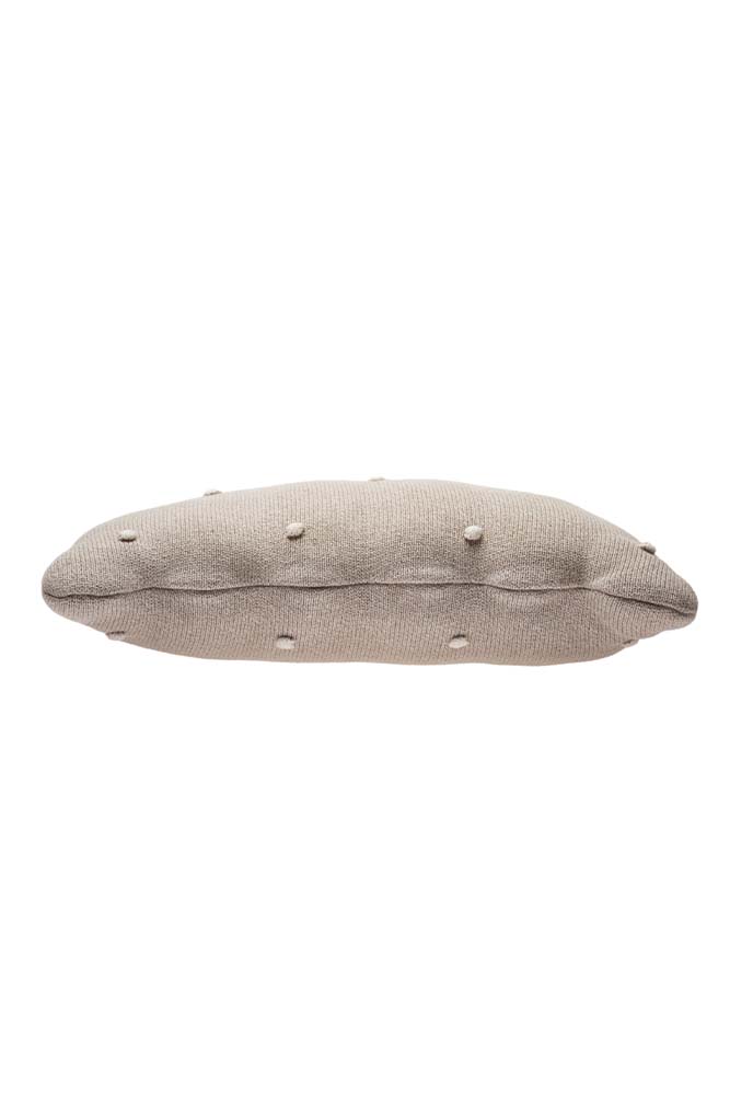 KNITTED CUSHION BISCUIT DUNE WHITE