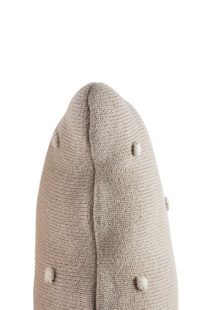 KNITTED CUSHION BISCUIT DUNE WHITE