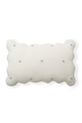 KNITTED CUSHION BISCUIT IVORY