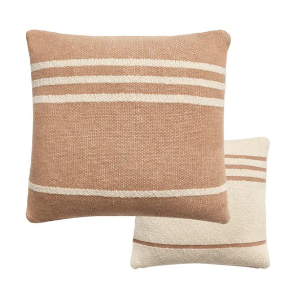 Knitted Cushion Duetto Powder Natural Lorena Canals