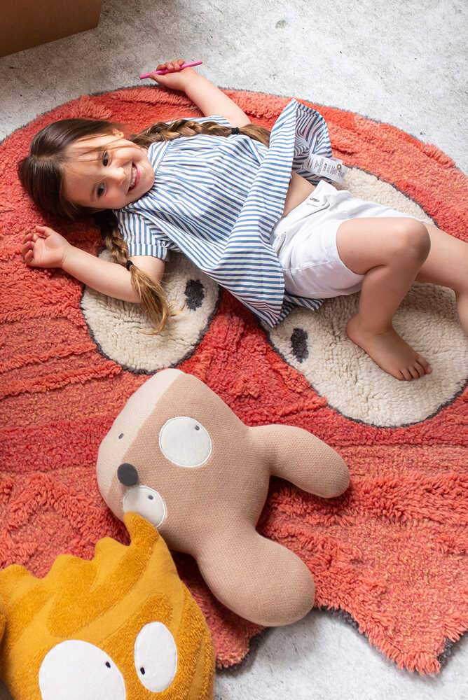 KNITTED CUSHION MISS MIGHTY MOUSE Edgar Plans x Lorena Canals