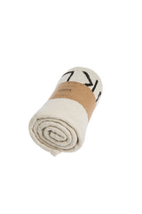 KNITTED THROW ABC NATURAL/BLACK Lorena Canals
