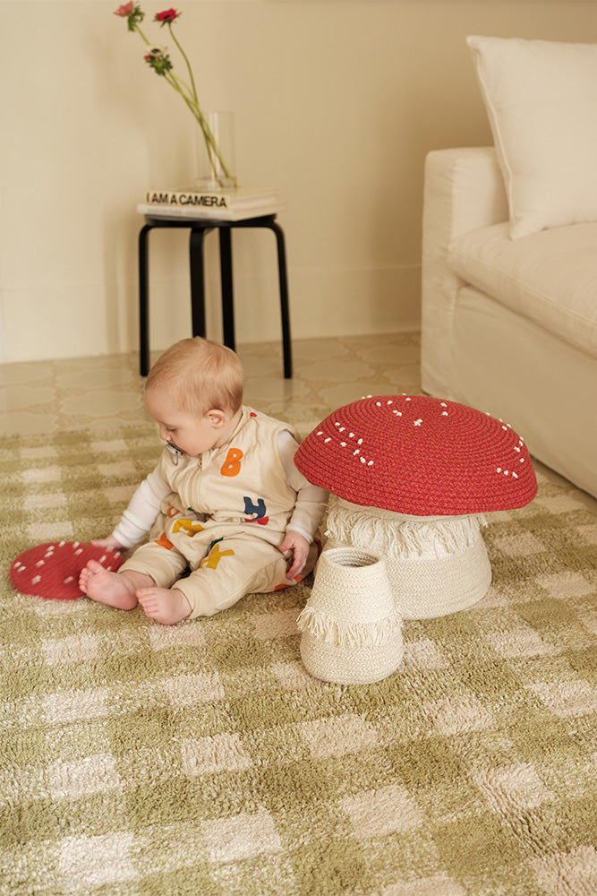 WASHABLE RUG VICHY MATCHA