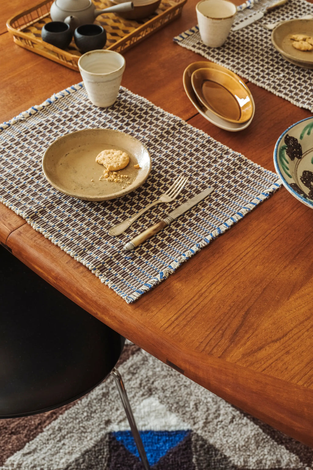 TISCHSET CHECKER COFFEE BEAN - 2ER-SET