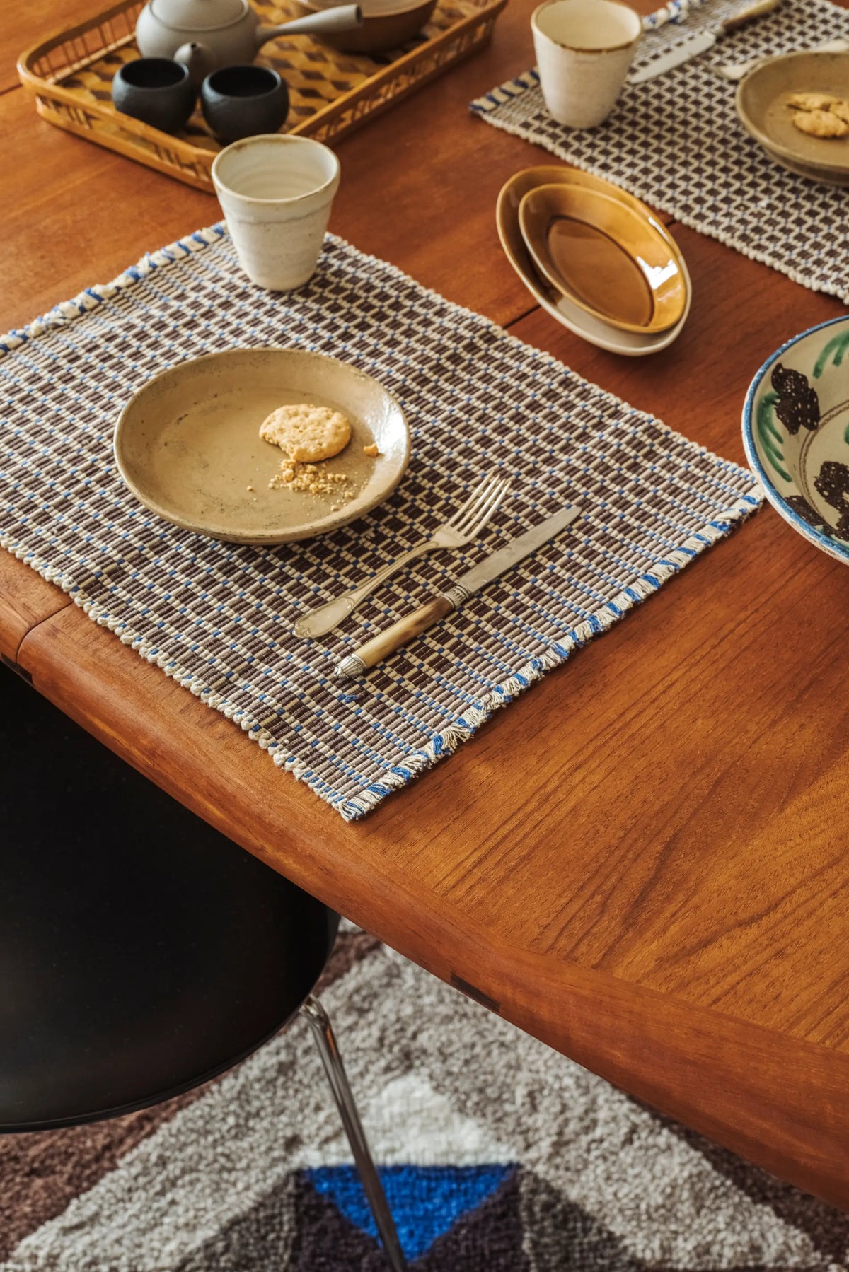 TISCHSET CHECKER COFFEE BEAN - 2ER-SET