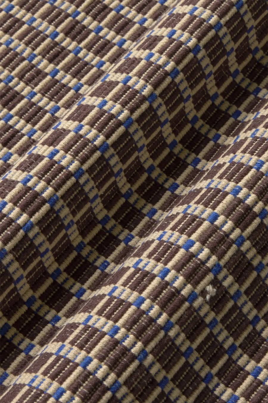 PLACEMAT CHECKER COFFEE BEAN - SET OF 2