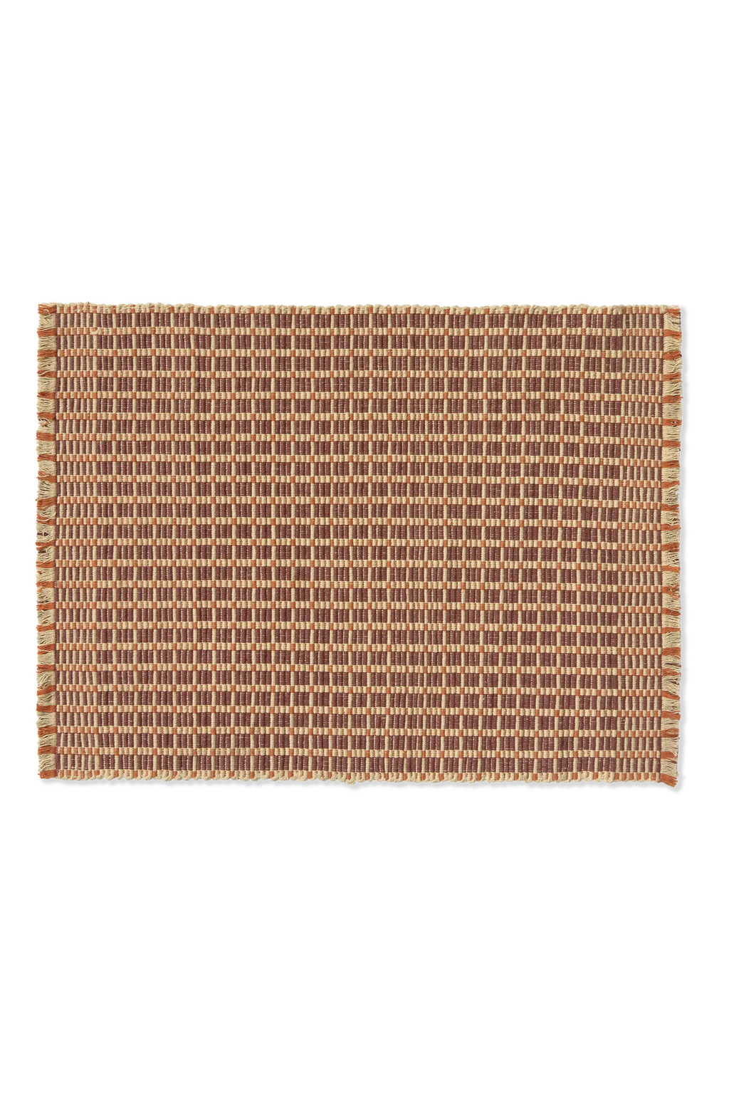 PLACEMAT CHECKER MARSALA - SET OF 2