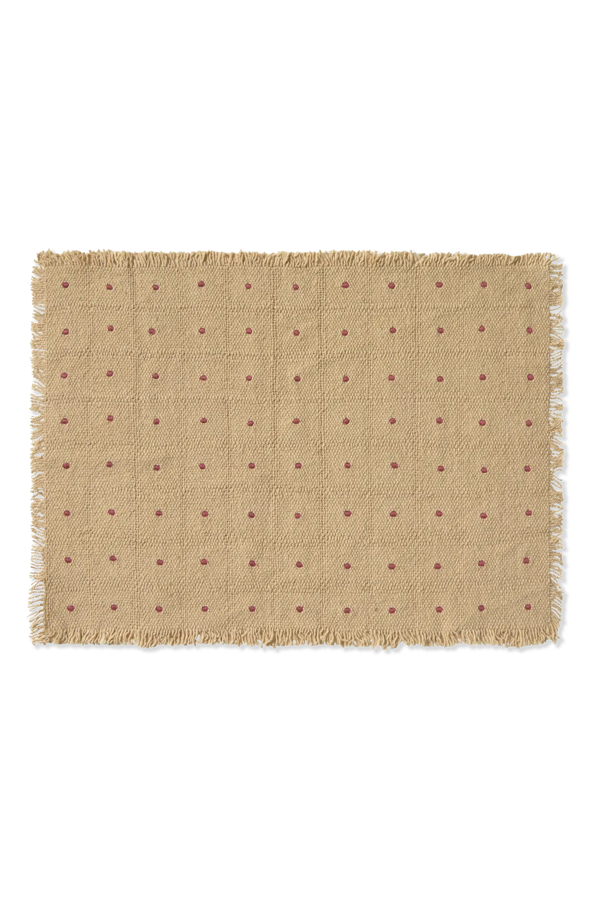 SET DE 2 SETS DE TABLE DOTS BEIGE
