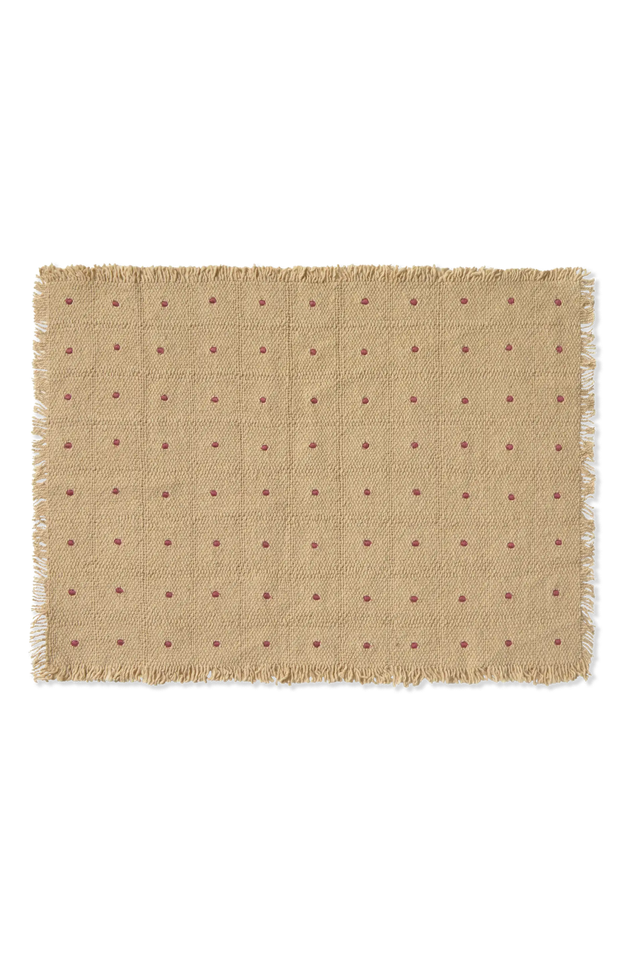PLACEMAT DOTS BEIGE - SET OF 2