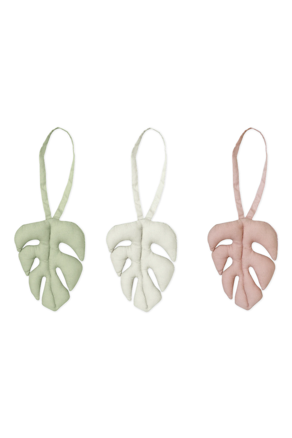 SET DI 3 APPENDIABITI SENSORIALI CON SONAGLIO MONSTERA
