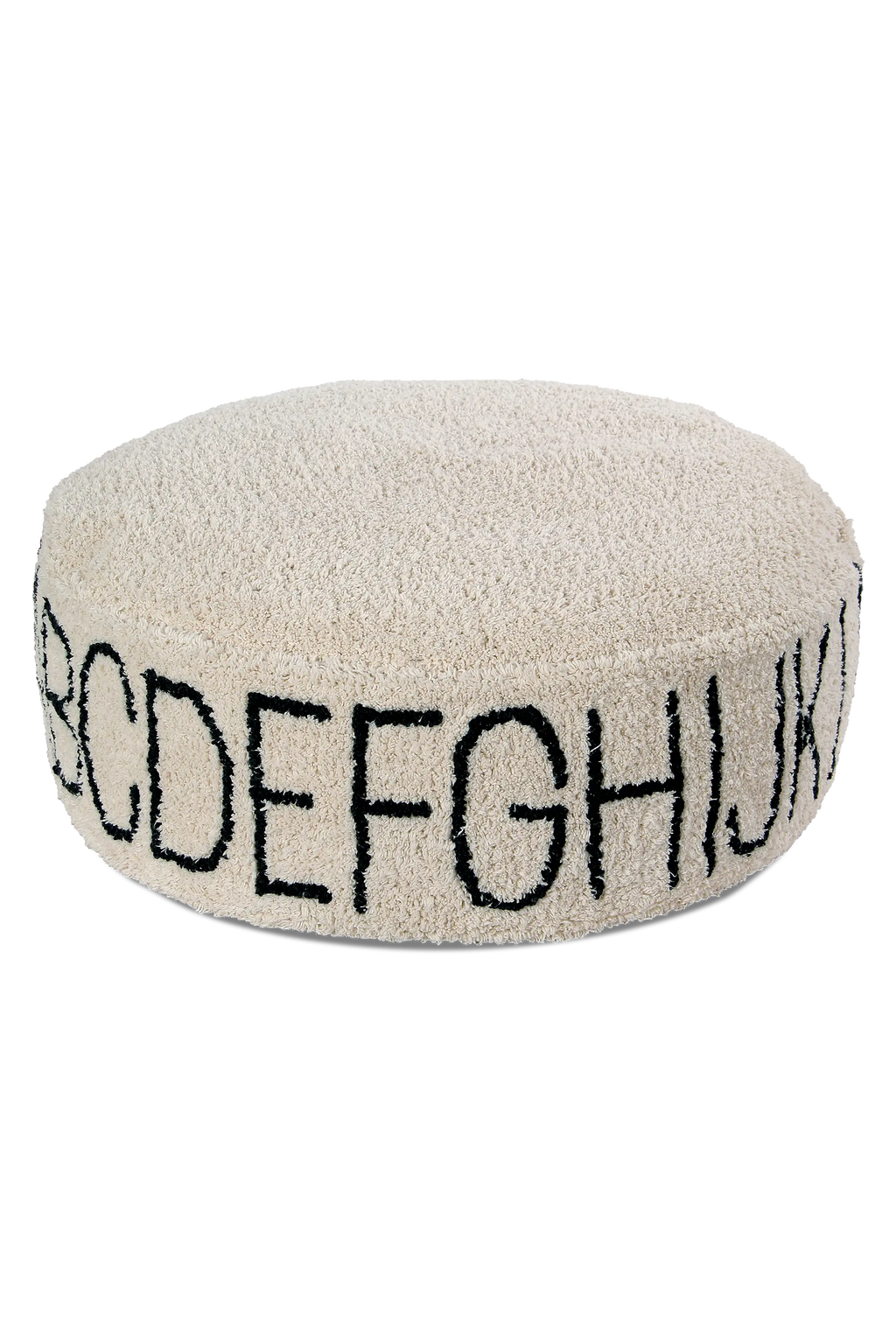 POUF ABC NATURAL/BLACK