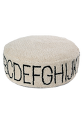 POUF ABC NATURAL/BLACK