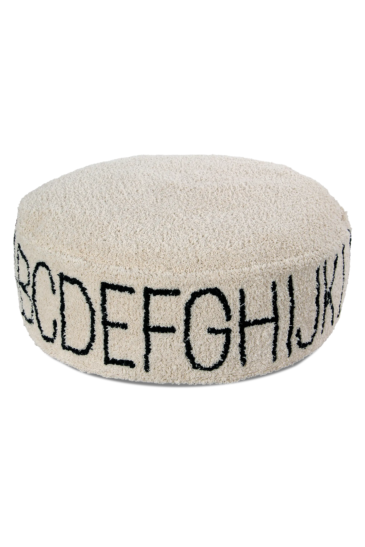 POUF ABC NATURAL/BLACK