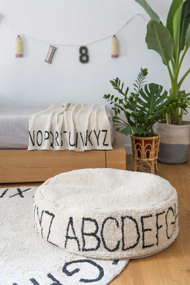 POUF ABC NATURAL/BLACK Lorena Canals