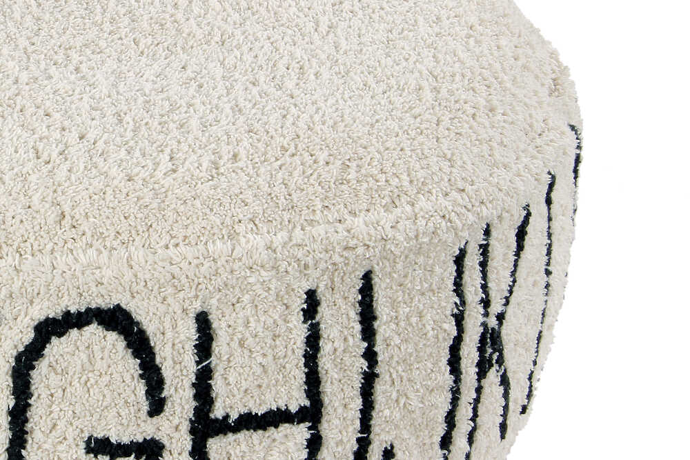 POUF ABC NATURAL/BLACK Lorena Canals