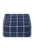 POUF GEO BLOCK NAVY BLUE