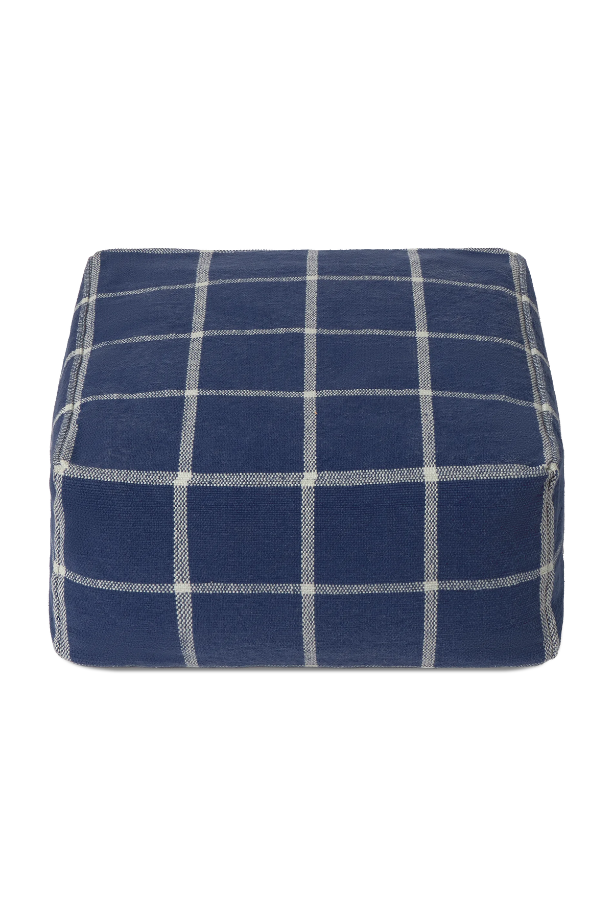 POUF GEO BLOCK NAVY BLUE