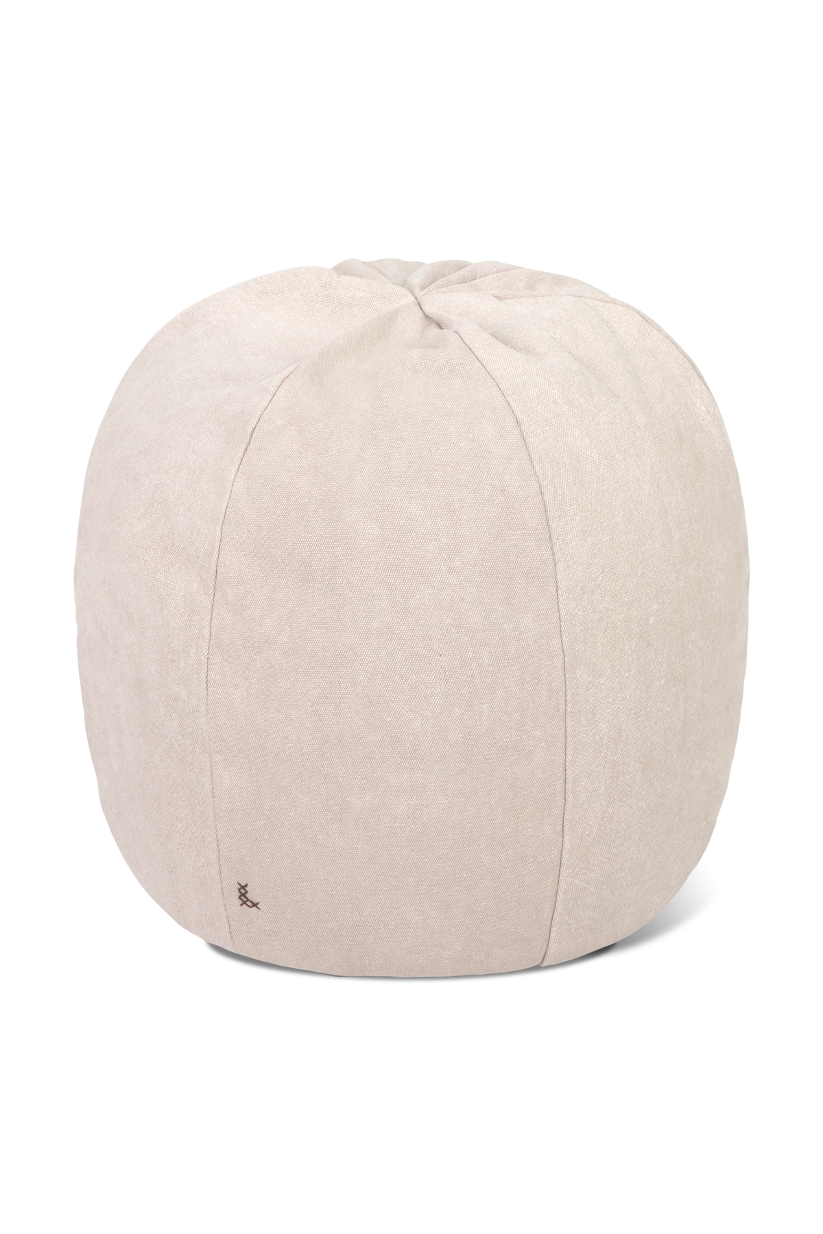 STONEWASHED POUF NEW GREY