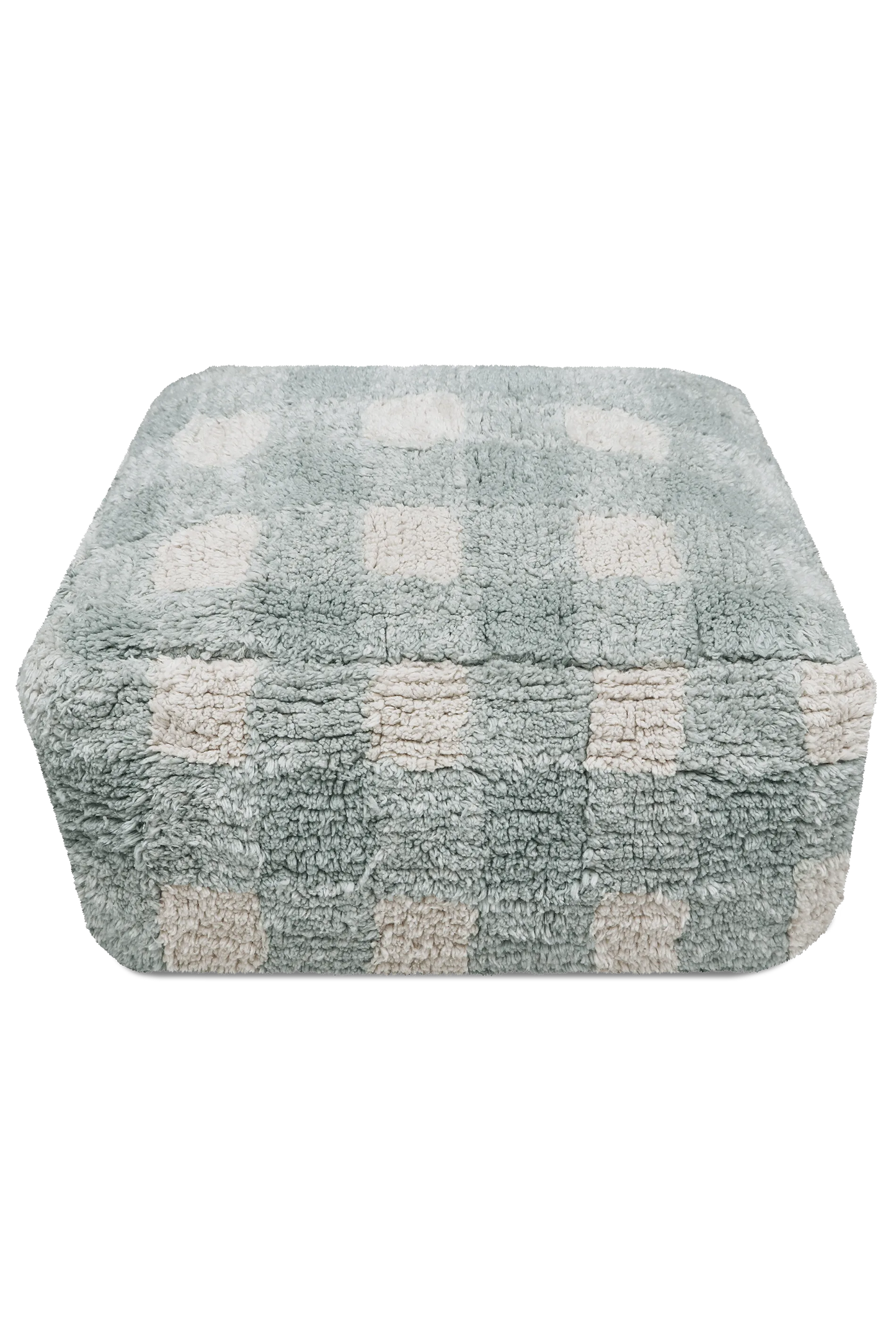 Pouf Vichy Blue Sage