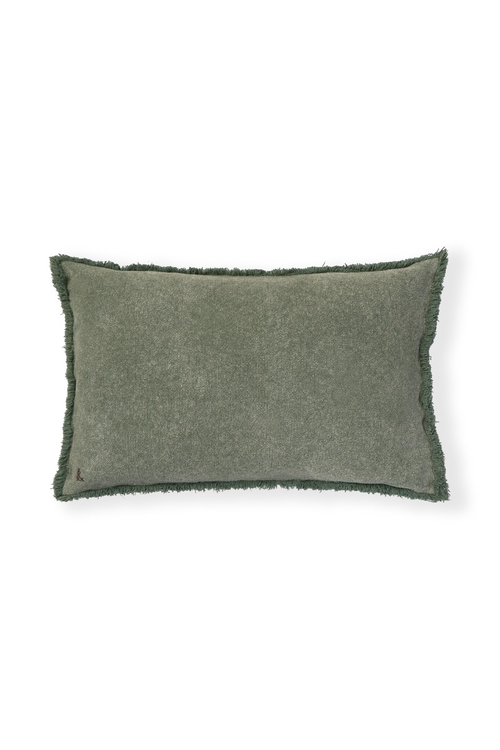 CUSCINO RETTANGOLARE STONEWASHED DUCK GREEN