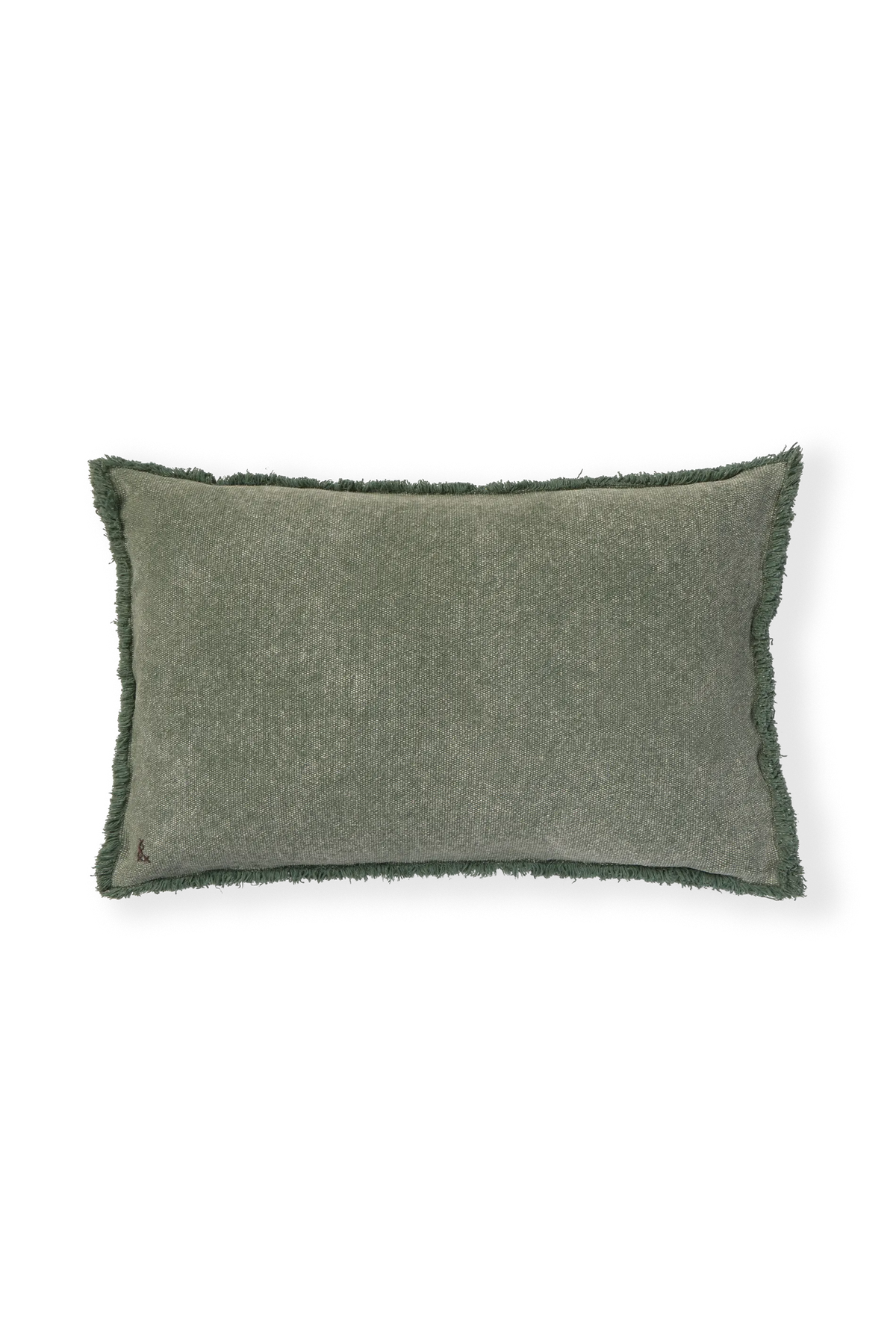 RECHTECKIGES KISSEN STONEWASHED DUCK GREEN