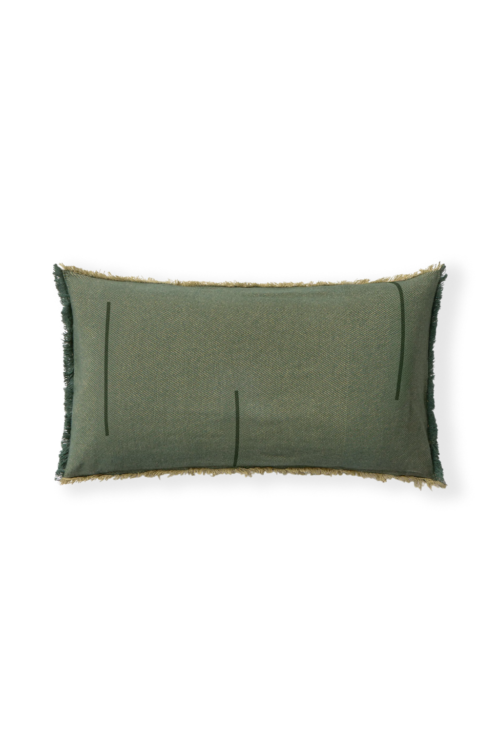 RECHTECKIGES KISSEN VERTICAL DUCK GREEN