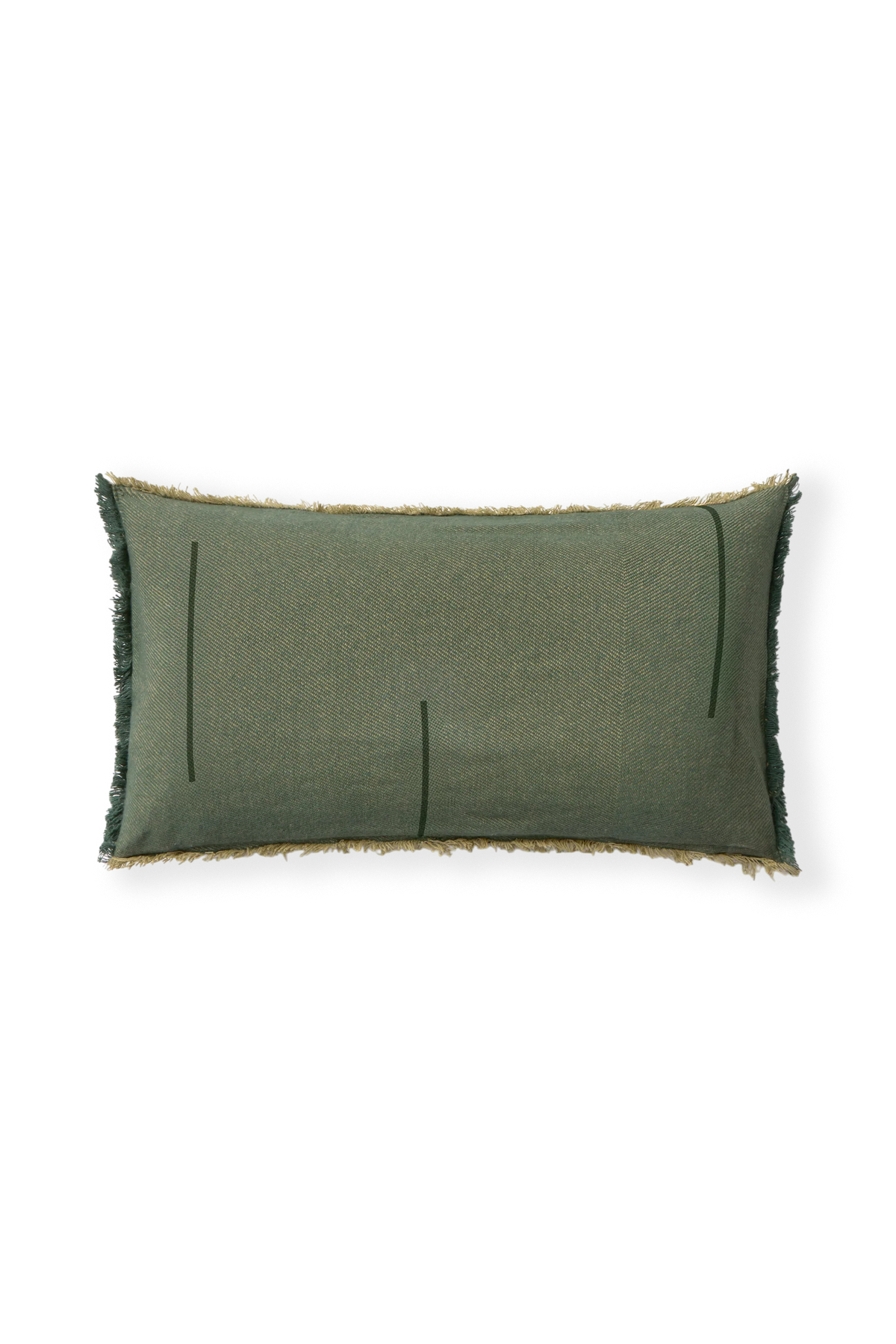 RECHTECKIGES KISSEN VERTICAL DUCK GREEN